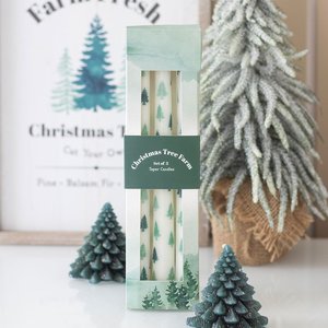 Homeware Incense Burners: White Fir Tree Taper Candles