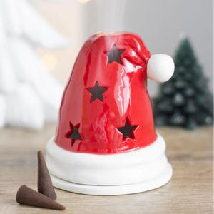 Homeware Incense Burners: Santa Hat Incense Cone And Tealight Ceramic Burner