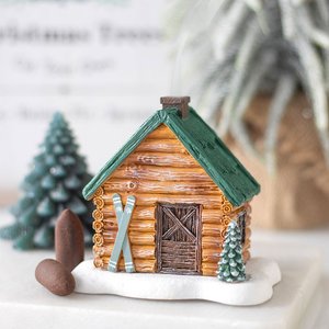 Homeware Incense Burners: Cabin Ski Chalet Incense Cone Holder