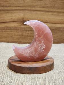 Rose Calcite Moon "Paula"