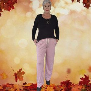 Products: Boho Chic - Rose pink side stripe wide leg trouser Boho Chic