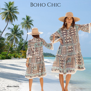 Products: I Am Pylgrym - Miska Dress - Taj Print Boho Chic