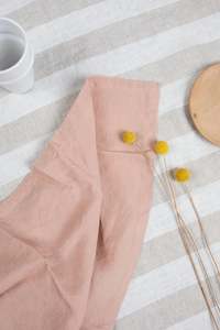 Table Linen: Nude Pink Napkin - Set of Four