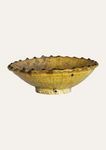 The Look: Moroccan Mustard Zig Zag Bowl - Medium