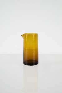 Moroccan Glassware: Moroccan Mustard Carafe Diabolo
