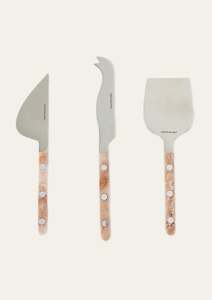 Kitchen: Tasteology Cheese Knives - Taupe
