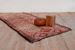 Red and Orange Vintage Moroccan Boujaad Rug  3800 x 1800 mm