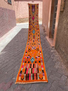 Orange Blue- Boujaad Runner 5500 x 700 mm Only PRESALE