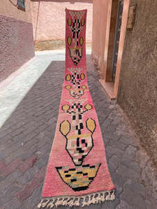 Hall Runners: Light Pink - Boujaad Runner 6250 mm x 700 mm Only PRESALE