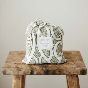 Fitted Cot Sheet | Te Pātiki Green