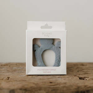 Teethers: Polynesian Turtle Teether | Duck Egg Blue