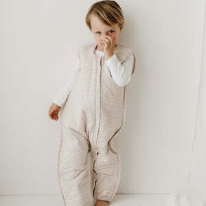 Woolbabe X Bo Ko Baby: Ngaru Duvet Weight Sleeping Suit