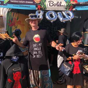 Sayitinbold: Does my tongue look big in this? Womad, New Plymouth, New Zealand