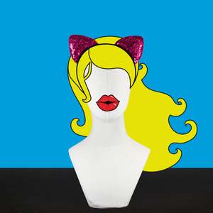 Bold Headbands: Pink Kitten Headband