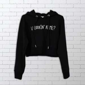 Bold Clothing: You lookin' at Me? Cropped Hoodie