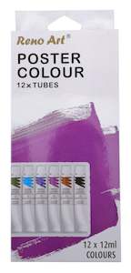 Art: Poster Colour Paint Set (12ml Tubes) 12PK