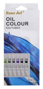 Art: Oil Colour Paint Set (12ml Tubes) 12PK