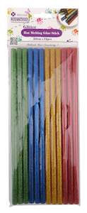 Craft: Glitter Hot Glue Sticks (Dia:7mm X L:20cm) 12PK