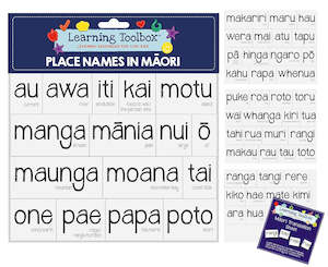 Educational Tools: Magnetic Learning Resources - Place Names In Maori