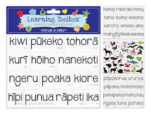 Educational Tools: Magnetic Learning Resources - Animals In Maori