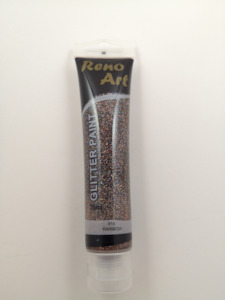 Paint Individual Tubes: #914 Reno Art Acrylic Glitter Paint (75ml) - Rainbow