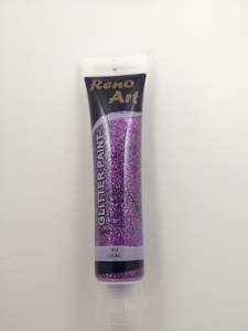 Paint Individual Tubes: #916 Reno Art Acrylic Glitter Paint (75ml) - Lilac