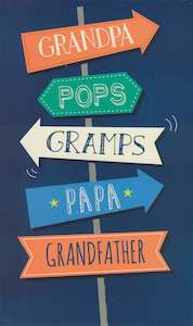Jordan Fathers Day Greeting Card - Street Sign