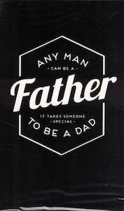 Jordan Fathers Day Greeting Card - Modern Black