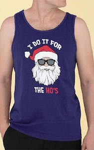 Mens Christmas Summer Singlet (I Do It For The Ho's)