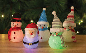 Christmas Novelty: B/O Light Up Eva Character (13-18cm)