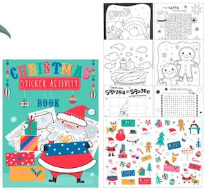 Christmas Colouring Sticker And Activity Book