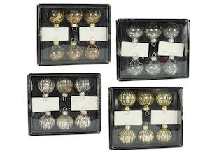 Filled Bauble Place Card Holder 6PK