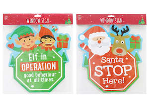 Glitter Window Sign Character