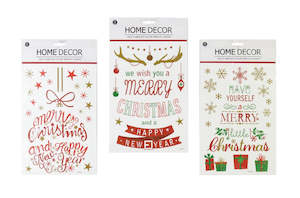 Classic Greetings Window Cling Decorations