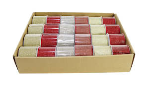 Christmas Gift Ware: Christmas Glitter Ribbon (6.5cm x 2.7M)