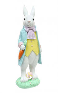 Easter: Figurine Elegantly Dressed Bunny