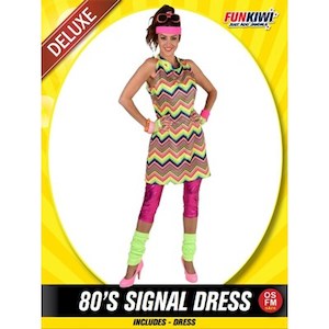 Adults Costume (Deluxe) - 80's Signal Dress