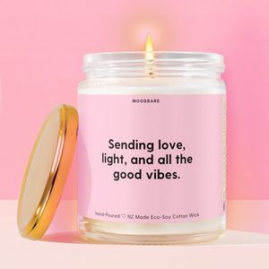Self Care Relaxation Candles: Sending love, light, and all the good vibes.