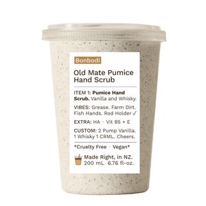 Body Scrubs: OLD MATE PUMICE HAND SCRUB: Whisky + Vanilla