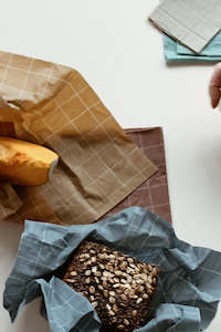 Dine: Cotton Food Wrap with Beeswax - Cold Check