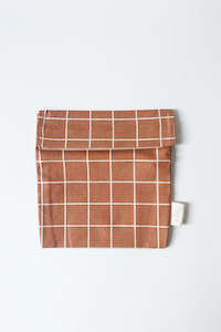 Sandwich Bag - Terracotta Check