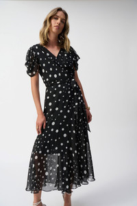 Products: Joseph Ribkoff Dotted Print Chiffon Dress