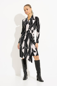 Joseph Ribkoff Geo Print Wrap Dress