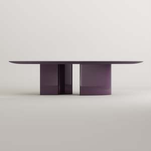 Eternel Sans Temps Dining Table Oval - Piano Lacquer Provence