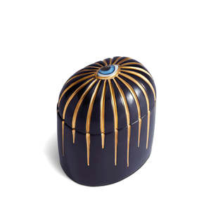 Candle Holders: Lito Candle - Bleu