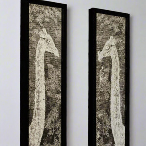 De La Vega: Giraffes Eglomise Artwork