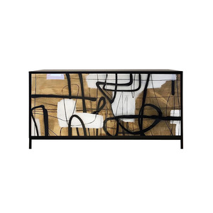 Morgan Clayhall: Enamel Abstract Credenza