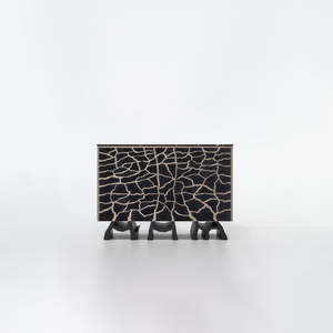 Jean Lm: Black Hamada 2 Door Cabinet