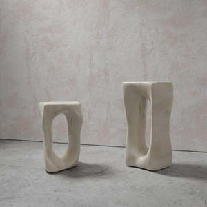 Eroded Side Table Plaster