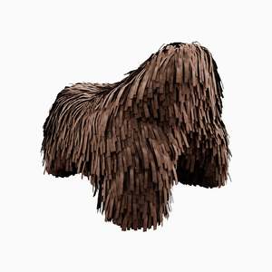 Scarlet Splendour: Puppy Pouffe